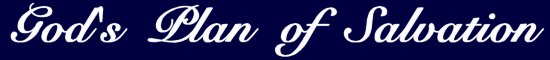 Plan of Salvation header